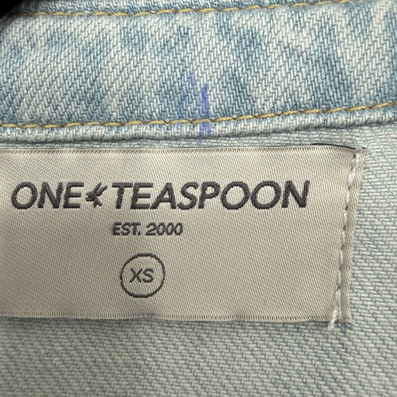 ONE TEASPOON ANGEL CLAUDIA OVERALL DENIM JUMPSUIT XS NWT - Picture 4 of 14